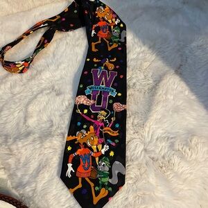 Vintage Rocky and Bullwinkle and Friends Silk Neck Tie. Bolero. 1993